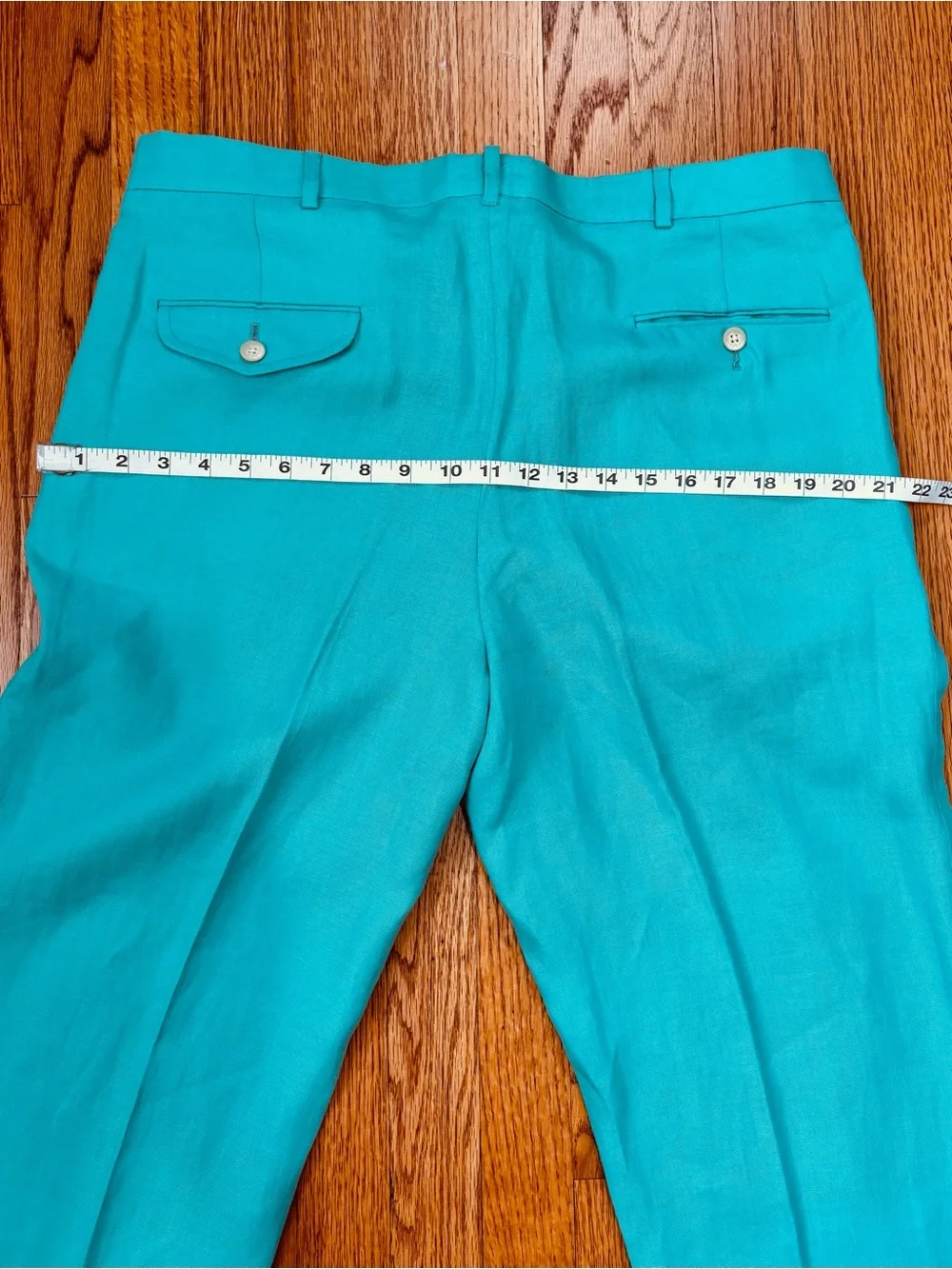 Vintage 90s POLO Ralph Lauren Linen Pleated Cuffed Slacks Resort Causal Men Pant